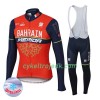 Cykeltøj Langærmet Vinter + Bib Cykelbukser 2017 Bahrain-Merida N001